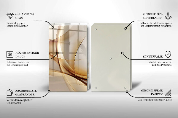 De vidrio templado Formas abstractas