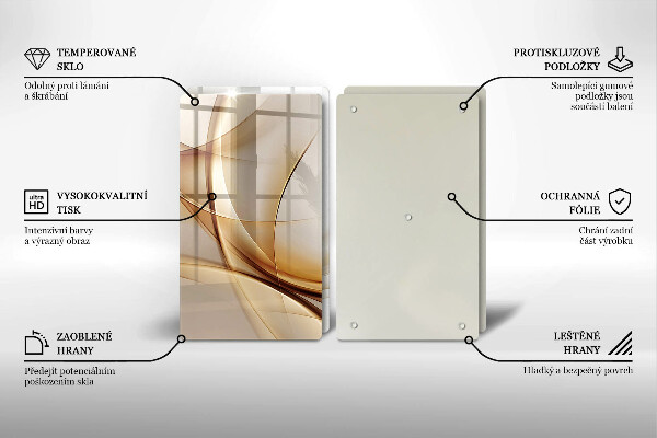 De vidrio templado Formas abstractas