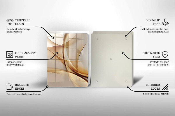 De vidrio templado Formas abstractas