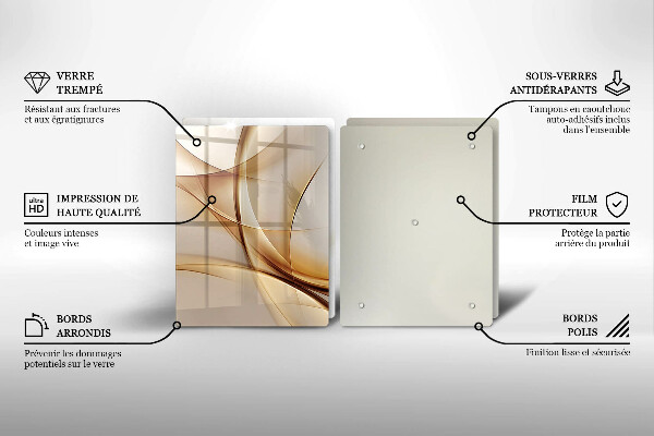 De vidrio templado Formas abstractas