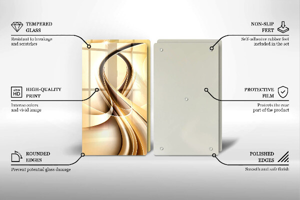 De vidrio templado Abstracción de humo