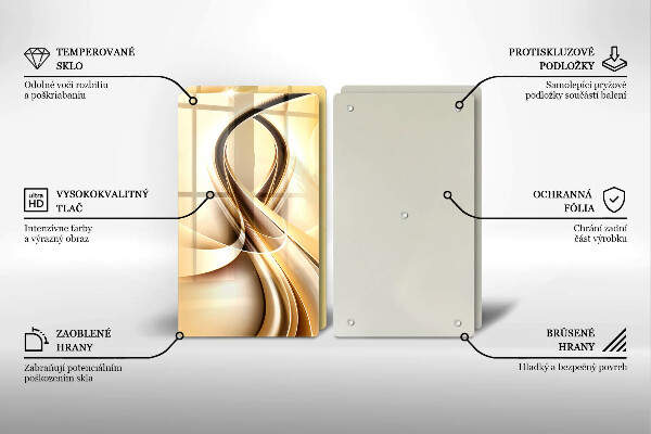 De vidrio templado Abstracción de humo