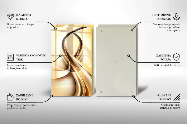 De vidrio templado Abstracción de humo