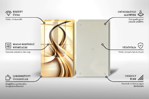 De vidrio templado Abstracción de humo