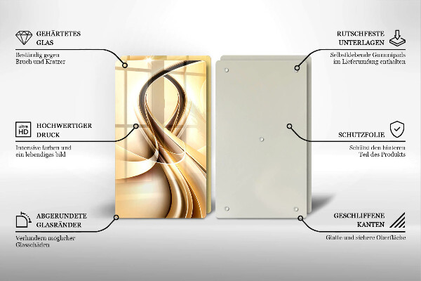 De vidrio templado Abstracción de humo