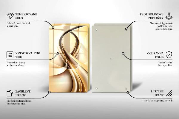 De vidrio templado Abstracción de humo