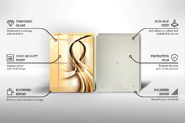 De vidrio templado Abstracción de humo