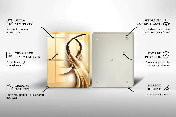 De vidrio templado Abstracción de humo