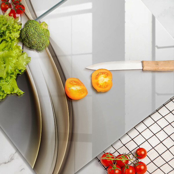 De vidrio templado Abstracción de líneas suaves