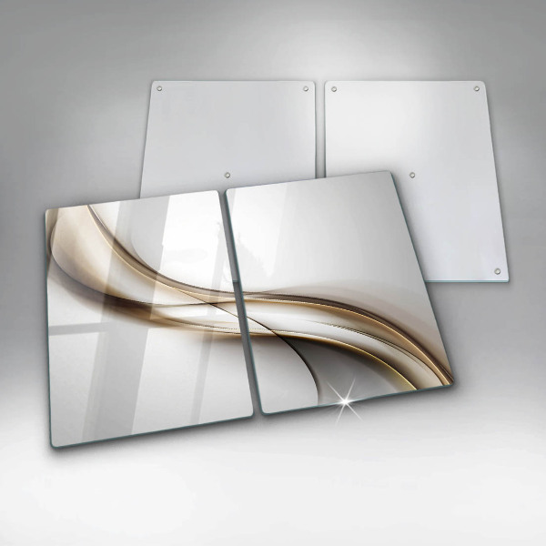 De vidrio templado Abstracción de líneas suaves