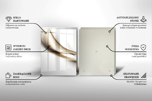 De vidrio templado Abstracción de líneas suaves