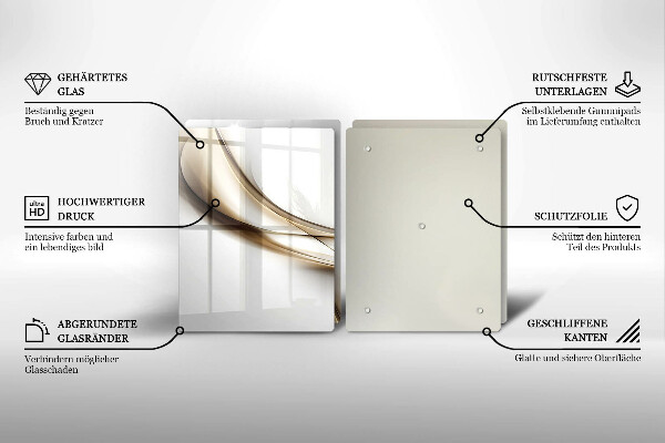 De vidrio templado Abstracción de líneas suaves