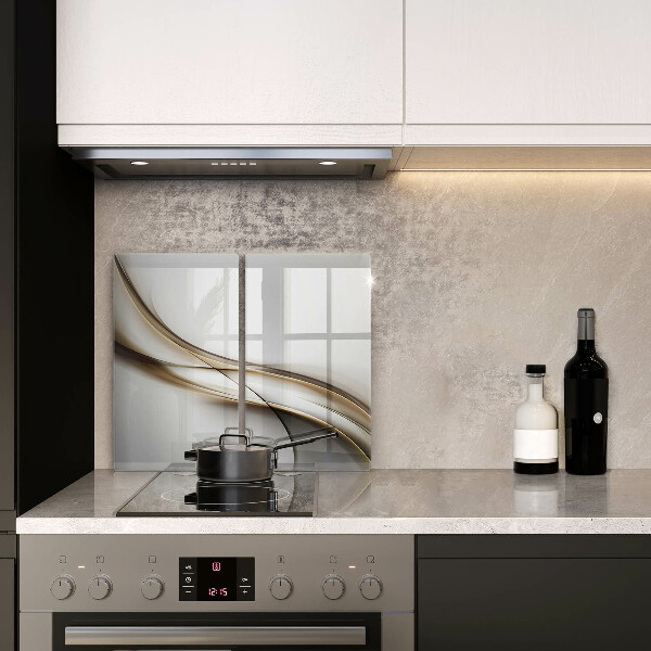 De vidrio templado Abstracción de líneas suaves