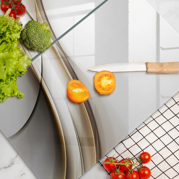 De vidrio templado Abstracción de líneas suaves