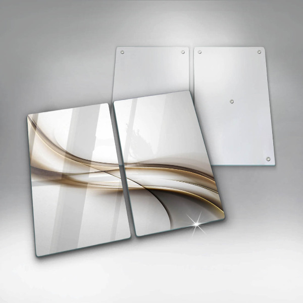 De vidrio templado Abstracción de líneas suaves