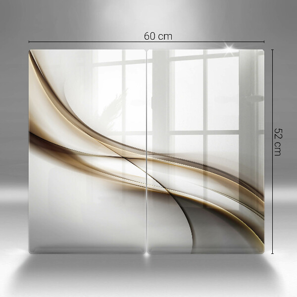 De vidrio templado Abstracción de líneas suaves