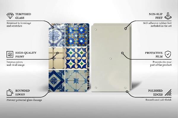 De vidrio templado Azulejos decorativos