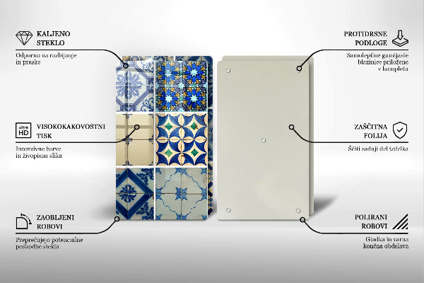 De vidrio templado Azulejos decorativos