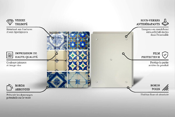 De vidrio templado Azulejos decorativos