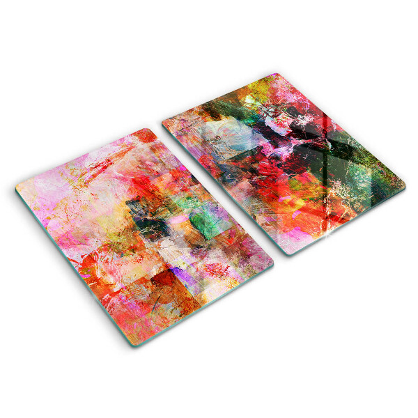 De vidrio templado Abstracción de pintura