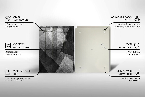 De vidrio templado Abstracción geométrica