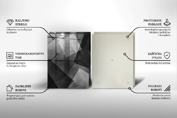 De vidrio templado Abstracción geométrica