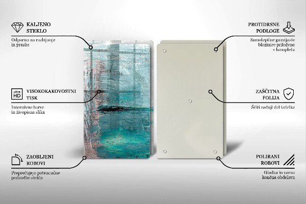 De vidrio templado Fondo de abstracción de pintura