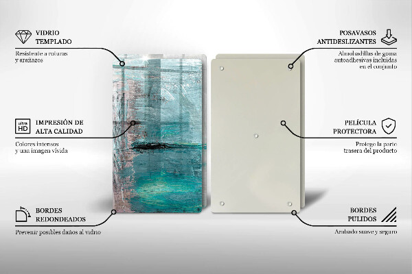 De vidrio templado Fondo de abstracción de pintura