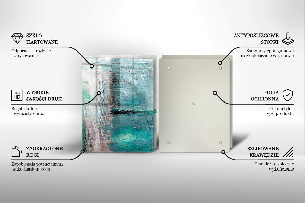 De vidrio templado Fondo de abstracción de pintura