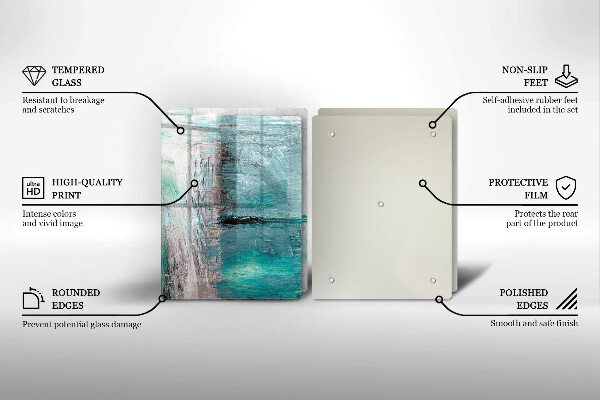 De vidrio templado Fondo de abstracción de pintura