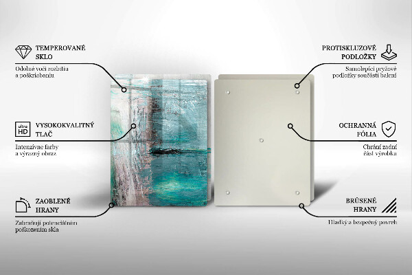 De vidrio templado Fondo de abstracción de pintura