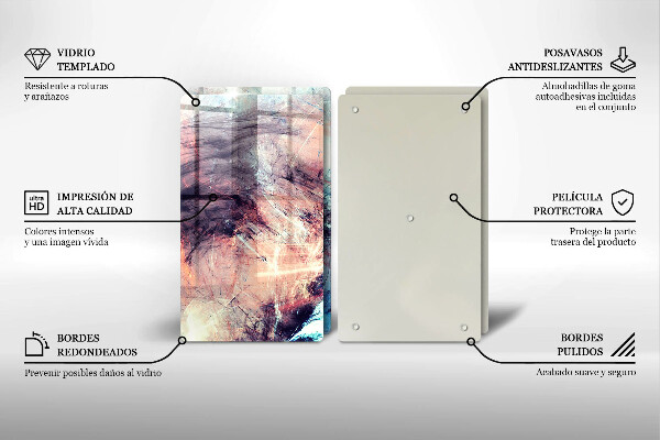 De vidrio templado Abstracción pintada