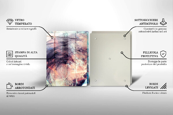 De vidrio templado Abstracción pintada