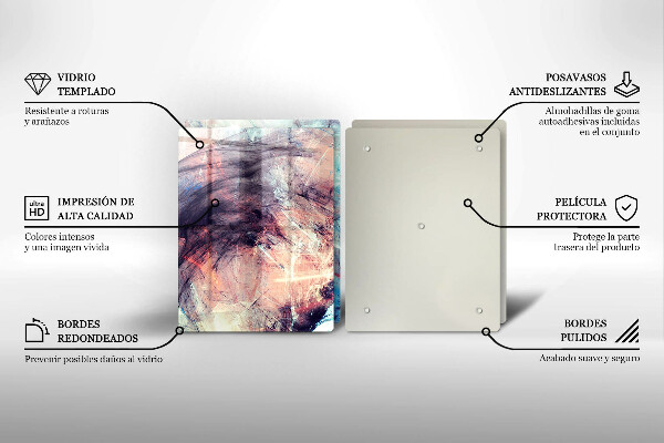 De vidrio templado Abstracción pintada