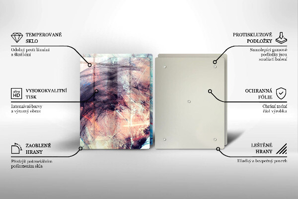 De vidrio templado Abstracción pintada