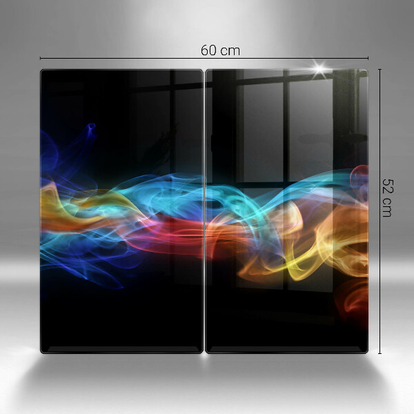 De vidrio templado Humo colorido