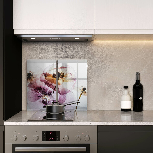 De vidrio templado Flores delicadas