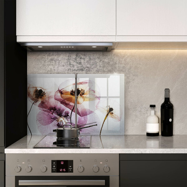 De vidrio templado Flores delicadas