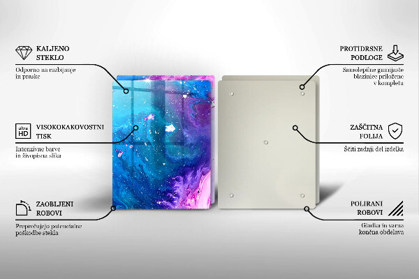 De vidrio templado Tintas de abstracción