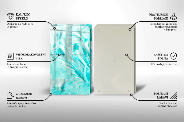 De vidrio templado Pinturas de abstraccion