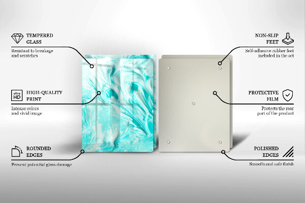 De vidrio templado Pinturas de abstraccion