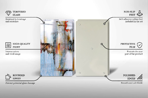 De vidrio templado Pinturas de abstraccion