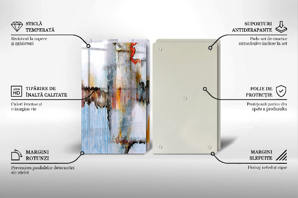 De vidrio templado Pinturas de abstraccion