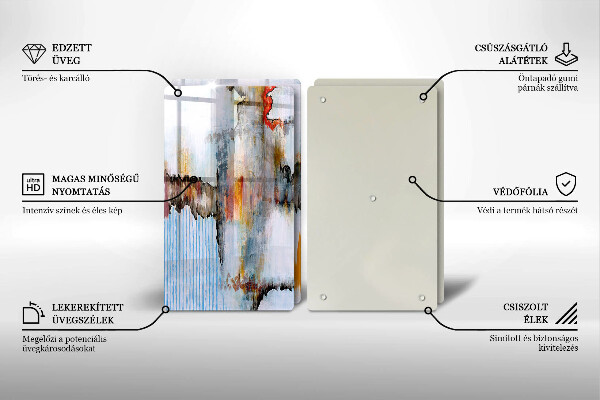 De vidrio templado Pinturas de abstraccion