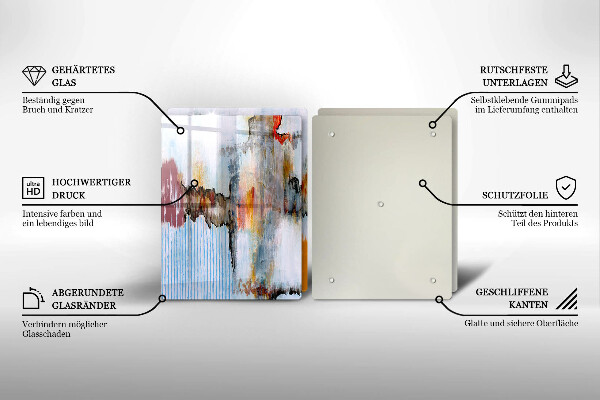 De vidrio templado Pinturas de abstraccion