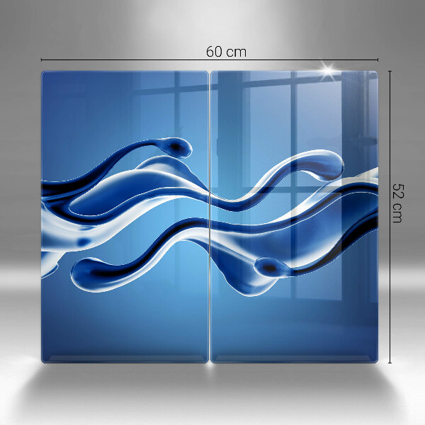 De vidrio templado Abstracción de fluidos