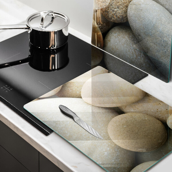 De vidrio templado Patrón de piedras ovaladas