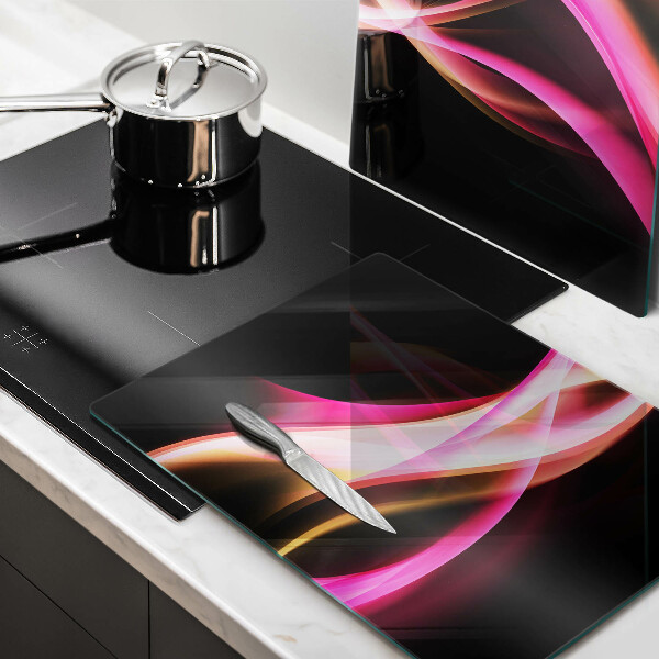 De vidrio templado Humo de neón abstracto