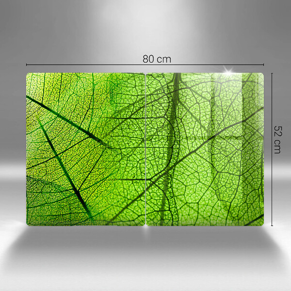 De vidrio templado Venas de las hojas naturales