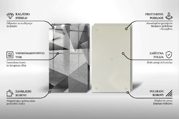 De vidrio templado Abstracción nítida concreta